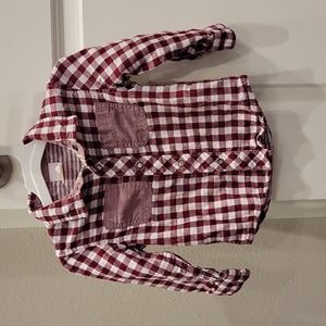 Boys Long Sleeve Button-Down Shirt.